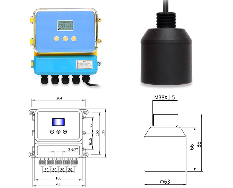 三線制超聲波液位計—美控