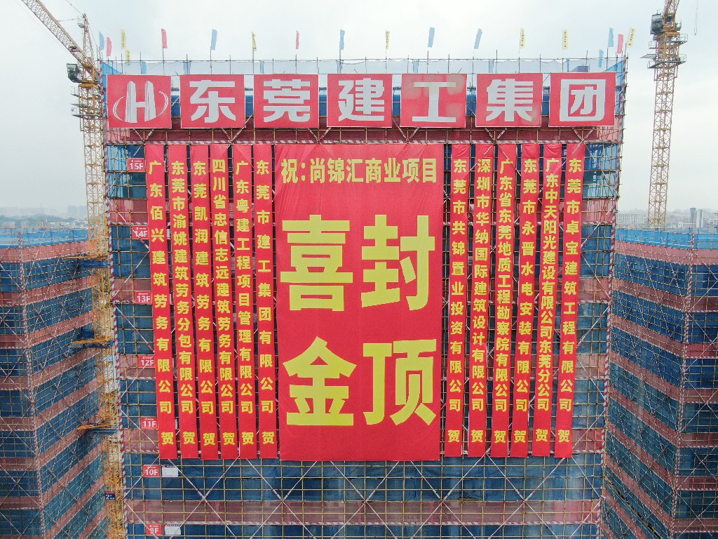 喜封金頂，不負(fù)佳期丨茶山尚錦匯項(xiàng)目封頂儀式圓滿舉行(圖20)